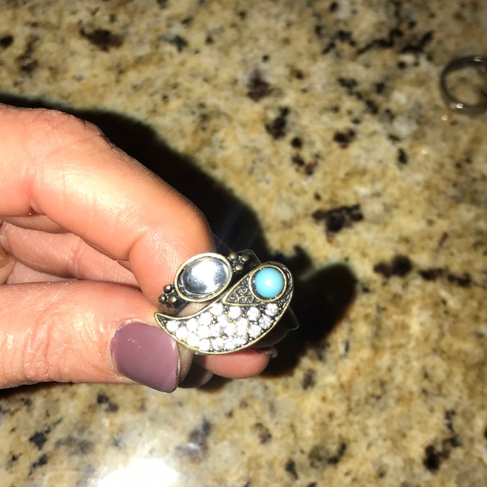 Women’s antique bronze Sz 8 Ring set💕😘🤗